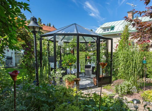 Kiosque de jardin indépendant - Structure aluminium